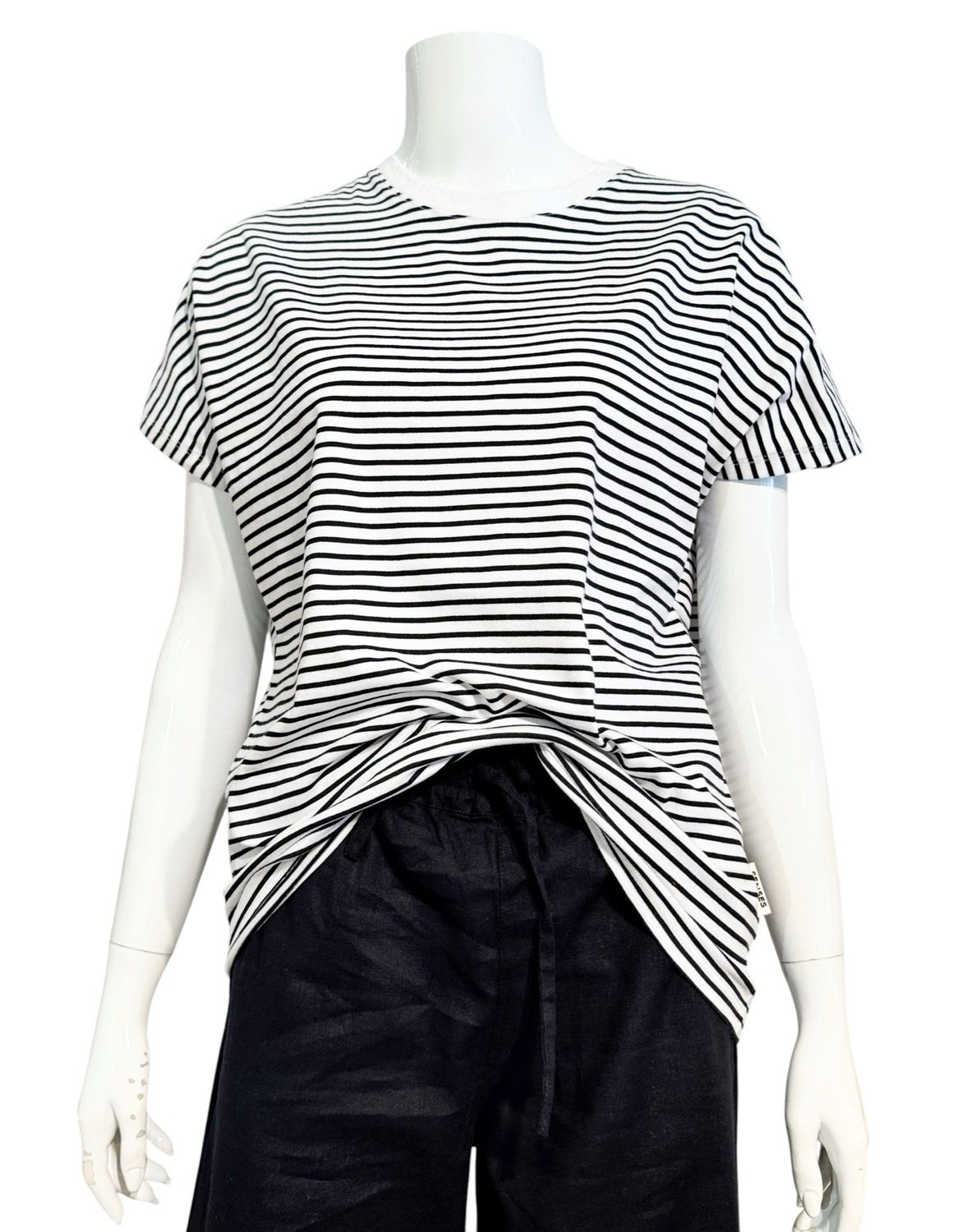 SE2504-3242 Stripeshirt black white SENSES THE LABEL NEU