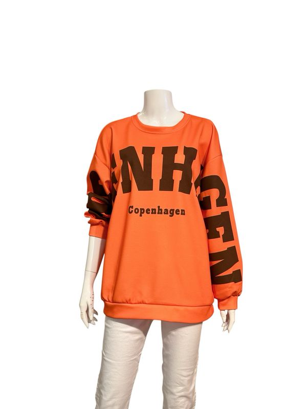 22659  SWEATER "Copenhagen" orange choco MARTA DU CHATEAU