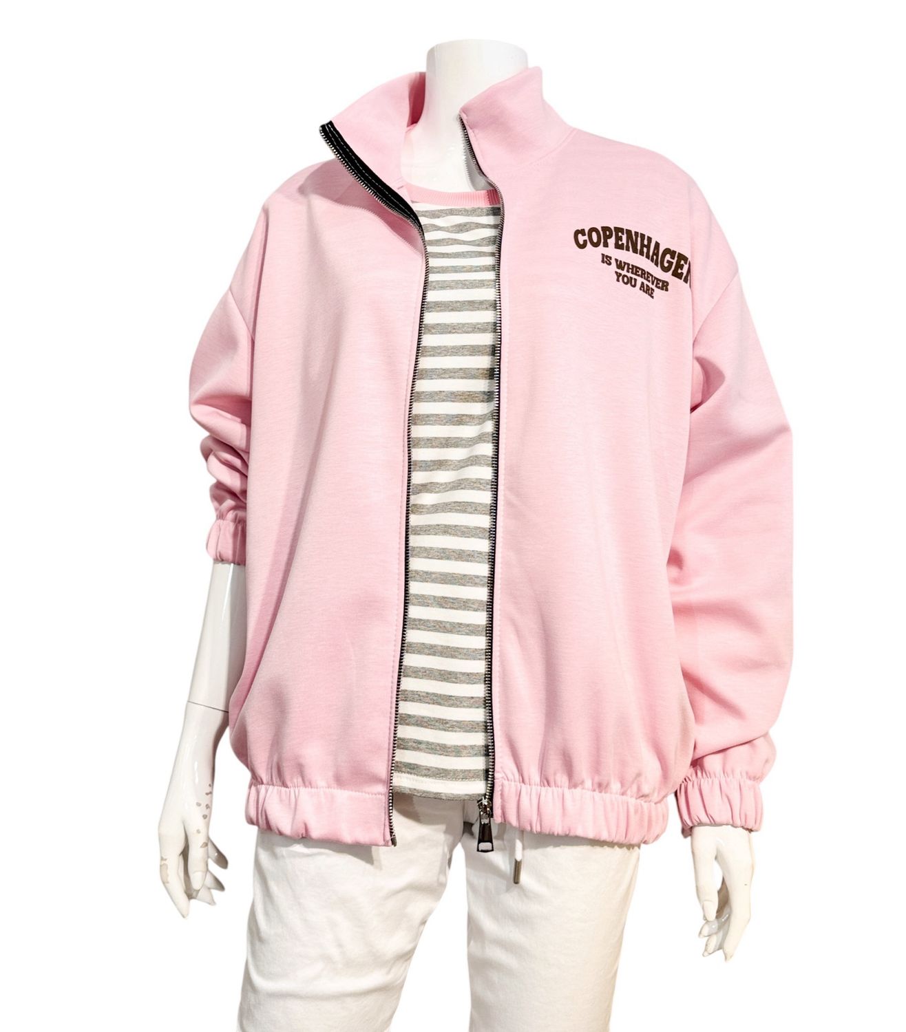 22669 Sweatjacke " Copenhagen" rose choco MARTA DU CHATEAU