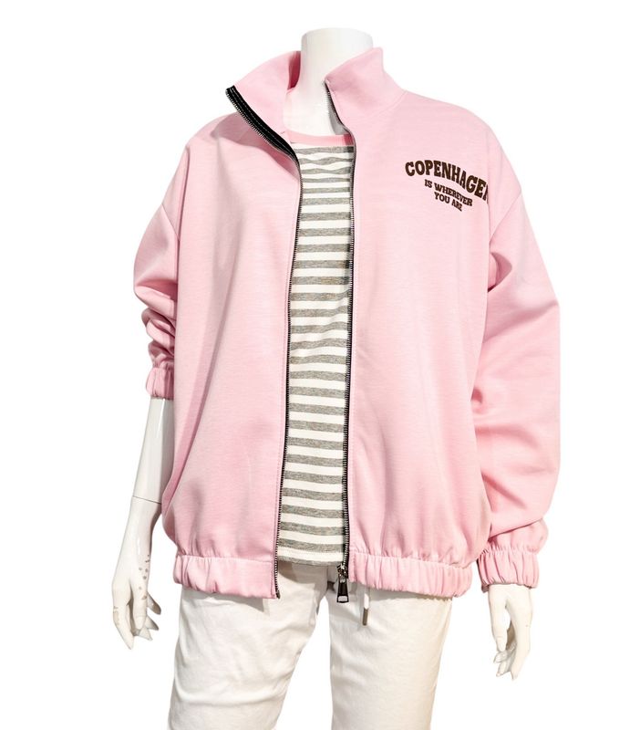 22669 Sweatjacke " Copenhagen" rose choco MARTA DU CHATEAU