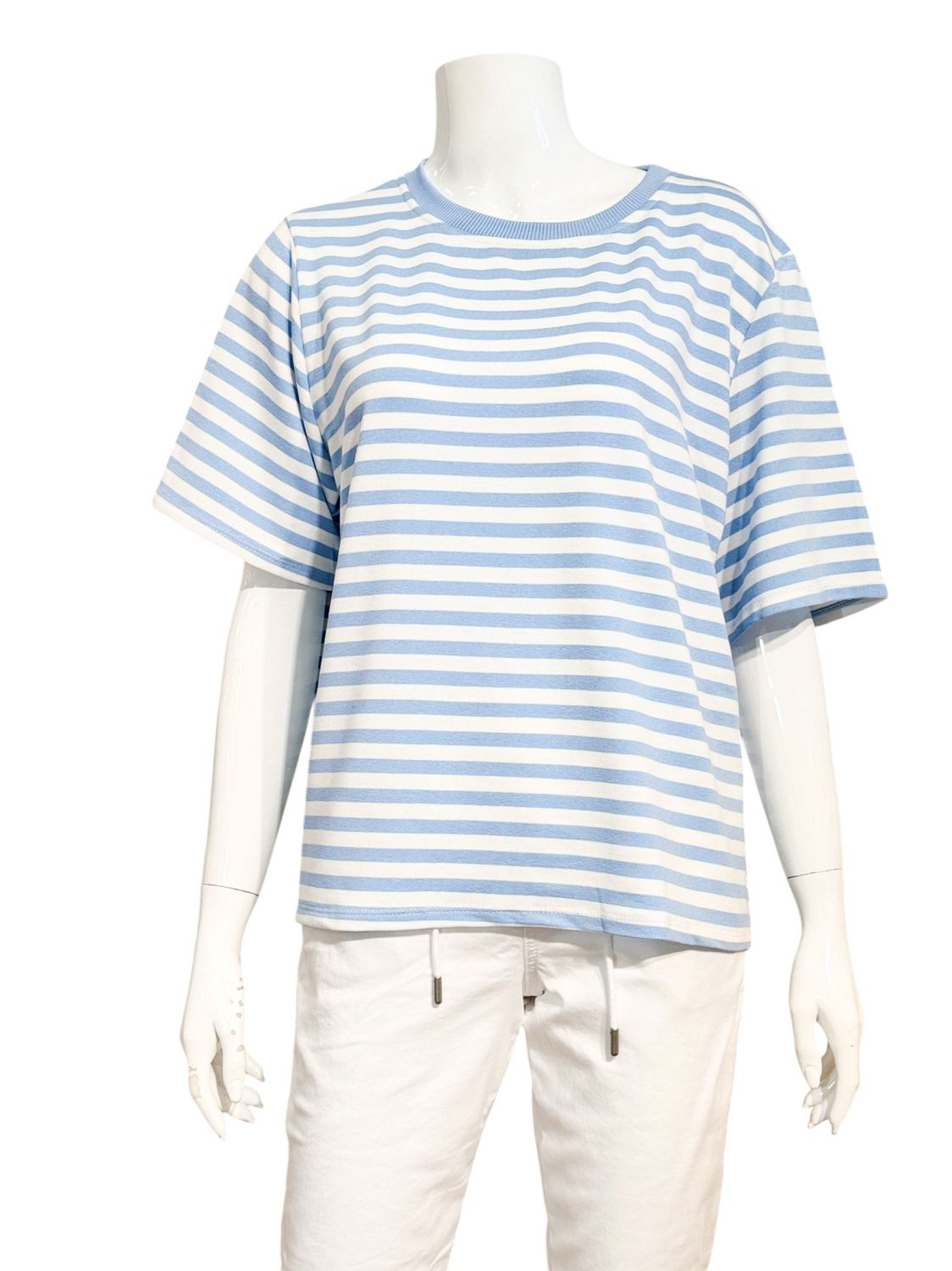 268402 Stripe Shirt bleu weiß MARTA DU CHATEAU