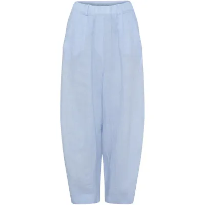 TC16635 legere Leinenhose bleu MARTA DU CHATEAU