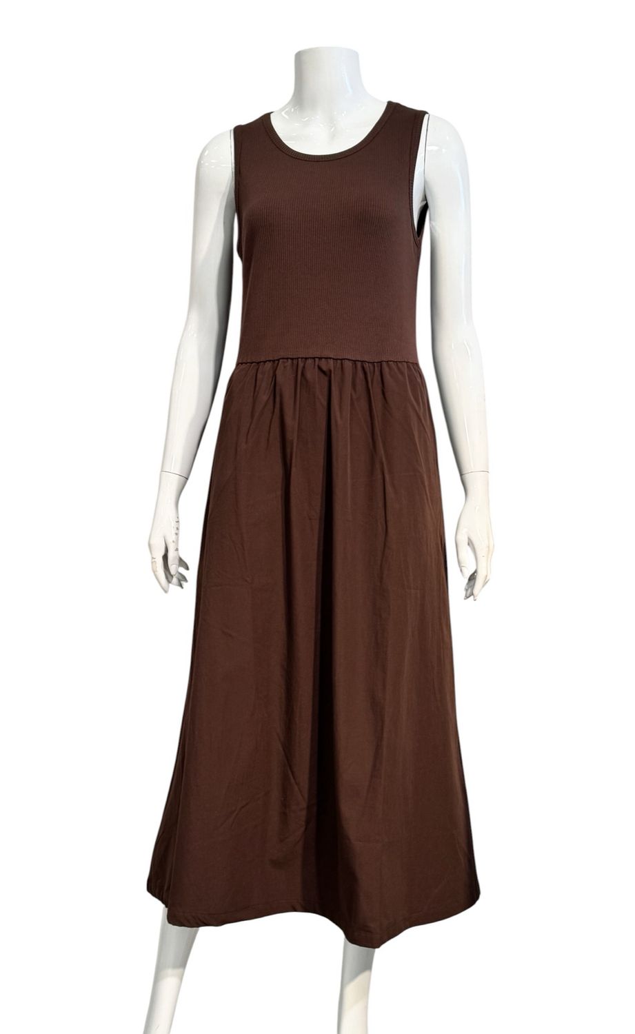 51531 Kleid mit Ripptop und ausgestelltem Rock braun THE SHIRT PROJECT 51531 Kleid mit Ripptop und ausgestelltem Rock braun THE SHIRT PROJECT