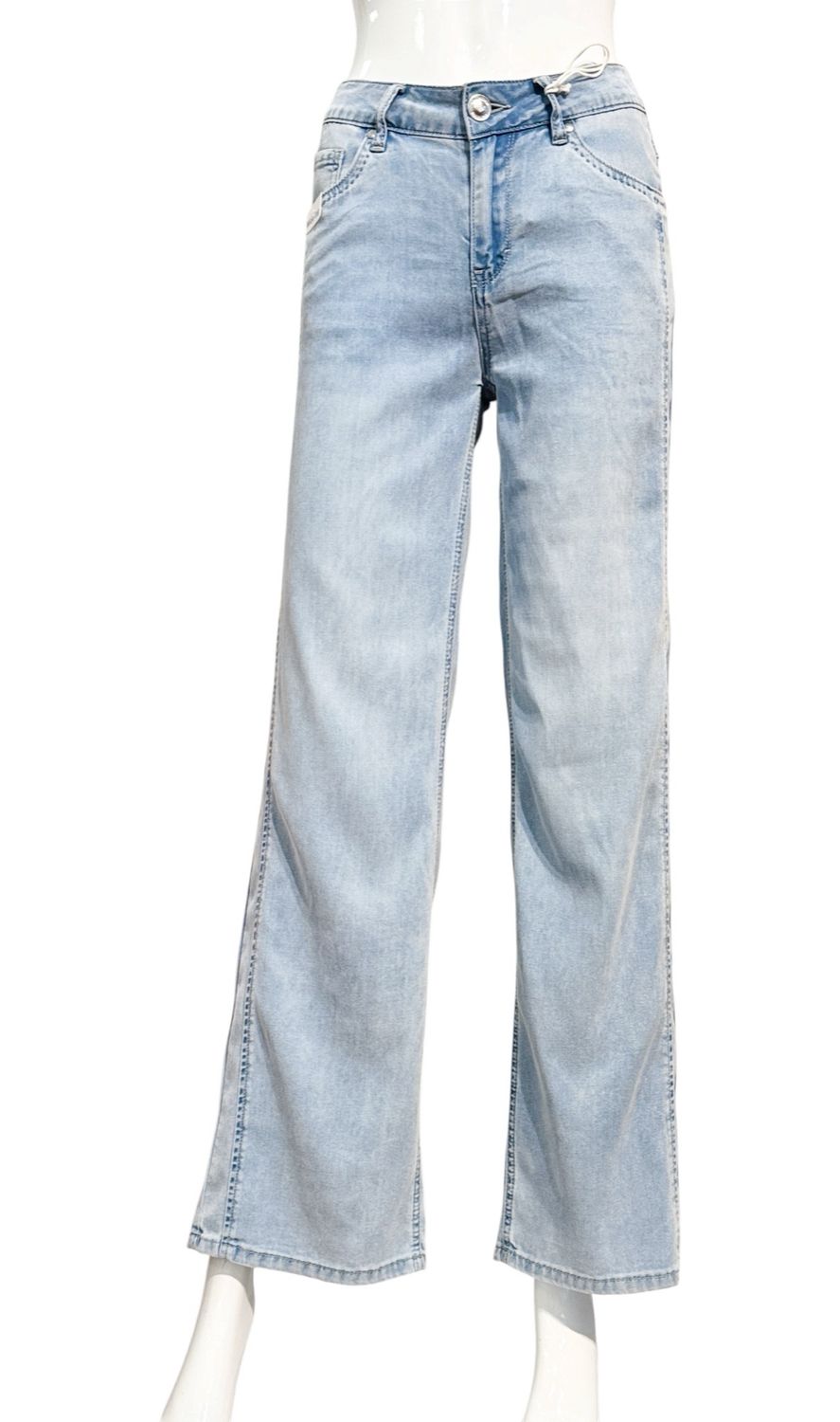 57Zoe 31003 Wide Leg Jeans Lyocell light blue BLUE MONKEY 57Zoe 31003 Wide Leg Jeans Lyocell light blue BLUE MONKEY