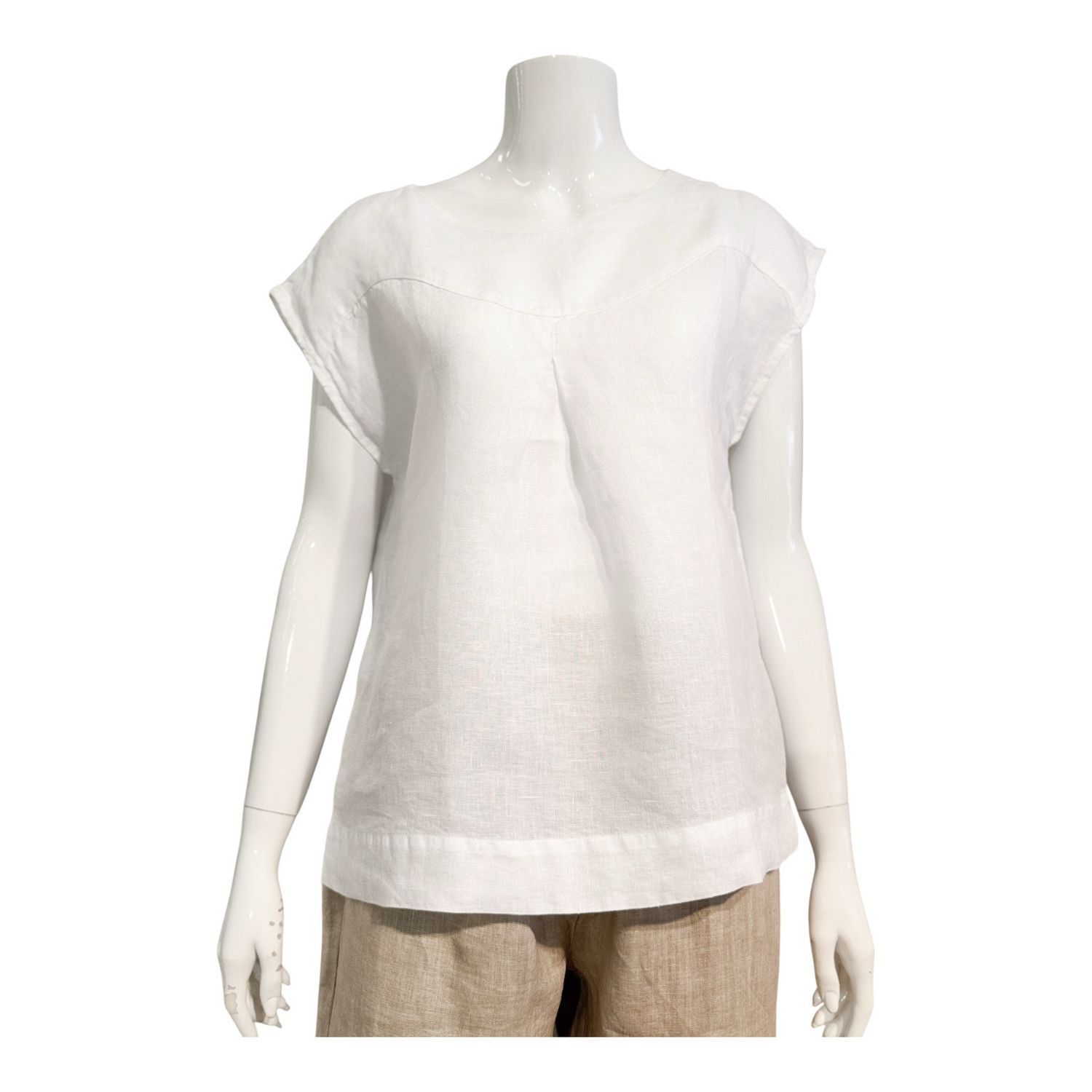 BLS 4285 Leinen Blusenshirt weiß HARIS COTTON BLS 4285 Leinen Blusenshirt weiß HARIS COTTON