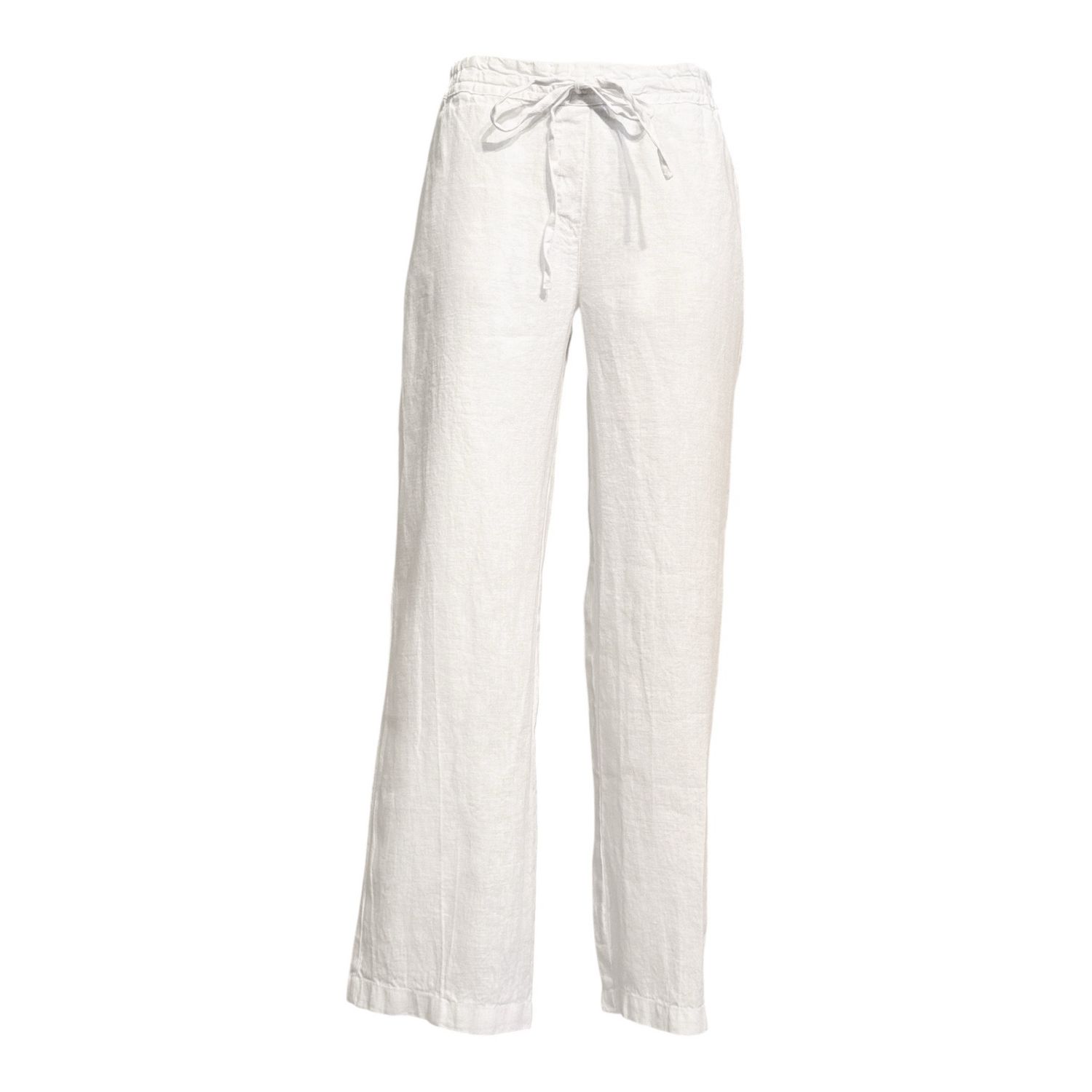 PNT 0763 legere Leinenhose weiß HARIS COTTON PNT 0763 legere Leinenhose weiß HARIS COTTON