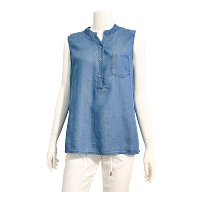 84571 RYLINA Blusentop jeans blau MARTA DU CHATEAU 84571 RYLINA Blusentop jeans blau MARTA DU CHATEAU