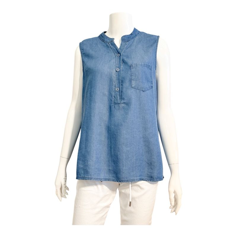 84571 RYLINA Blusentop jeans blau MARTA DU CHATEAU