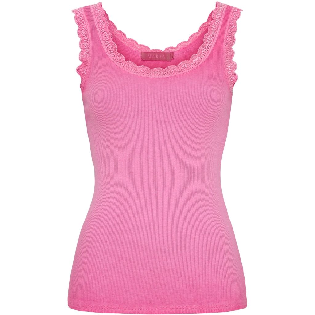 2499  Top mit Spitze fuchsia MARTA DU CHATEAU
