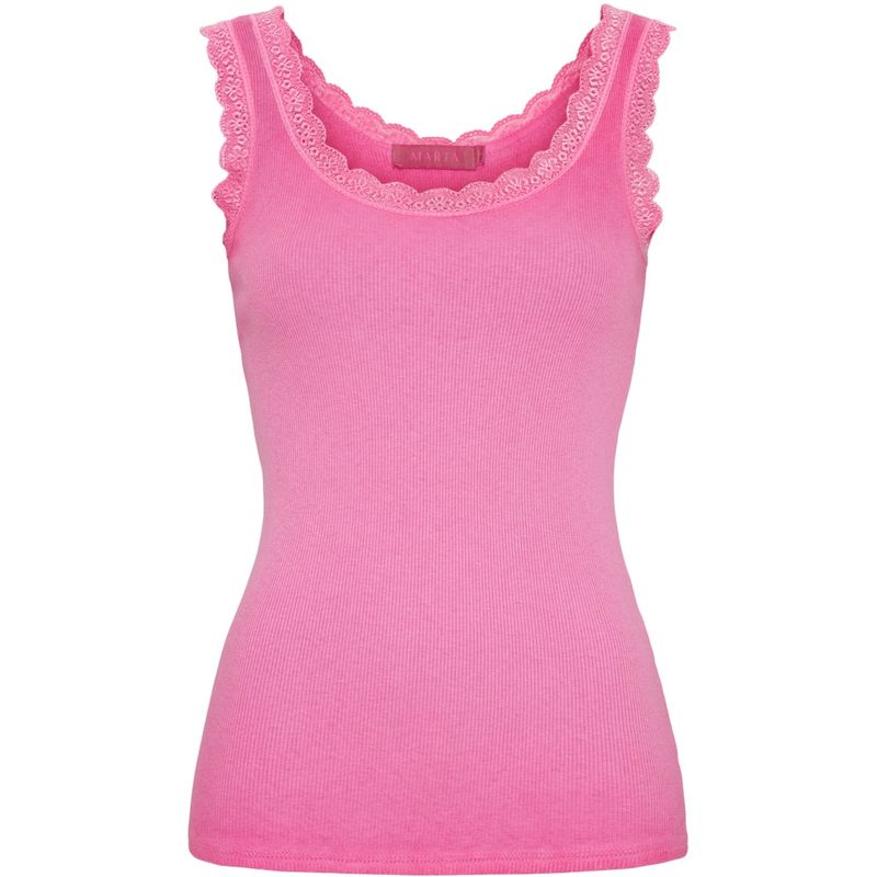 2499  Top mit Spitze fuchsia MARTA DU CHATEAU