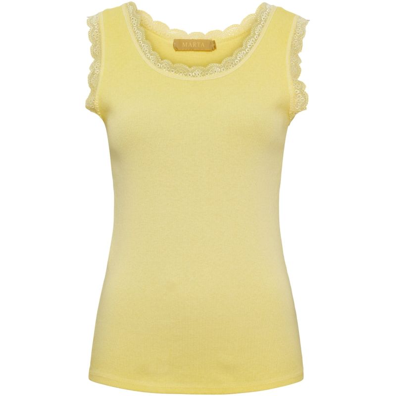 2499  Top mit Spitze yellow MARTA DU CHATEAU