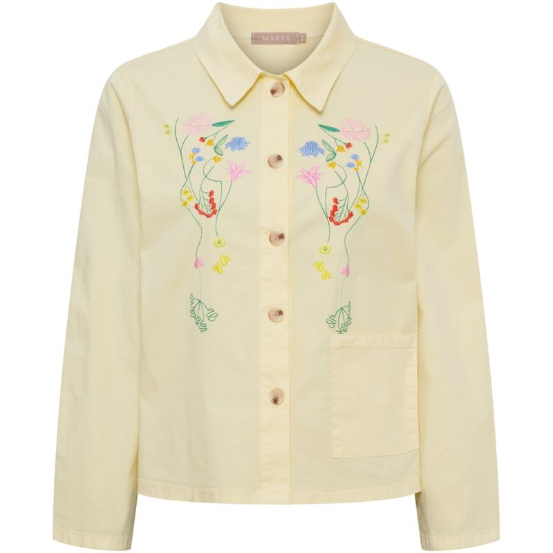 268399 Jewel Blusenjacke mit Stickerei vanillegelb MARTA DU CHATEAU