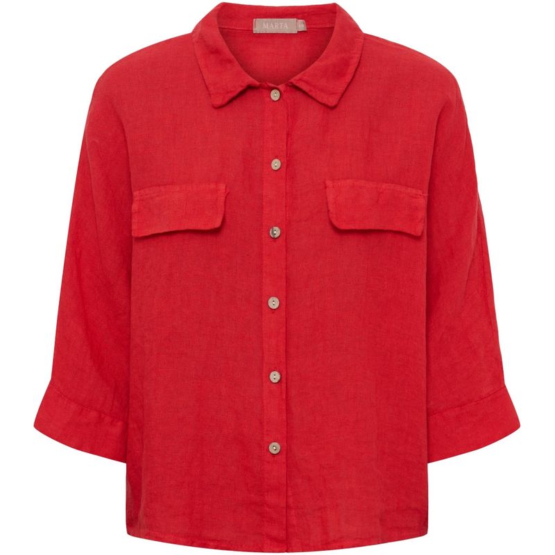 268435 Leinenjacke / Bluse red MARTA DU CHATEAU