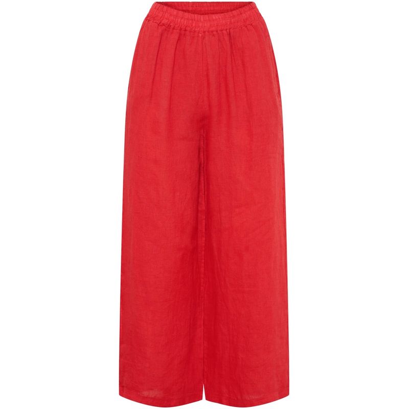 266135 Wide Leg Leinenhose red MARTA DU CHATEAU