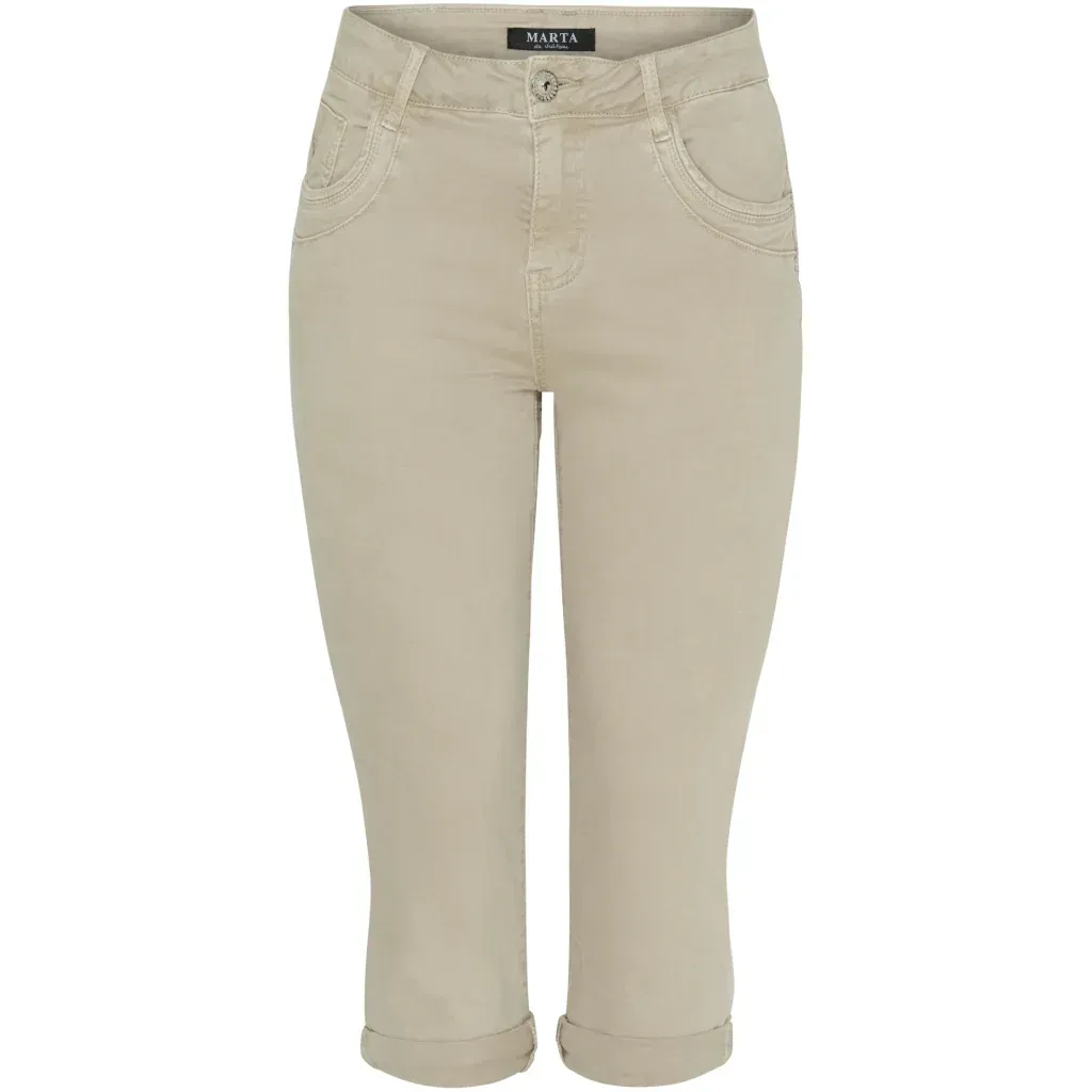 MDC166 BELICIA verküzte Jeans denim beige MARTA DU CHATEAU MDC166 BELICIA verküzte Jeans denim beige MARTA DU CHATEAU