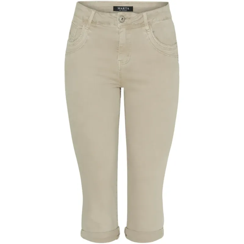 MDC166 BELICIA verküzte Jeans denim beige MARTA DU CHATEAU MDC166 BELICIA verküzte Jeans denim beige MARTA DU CHATEAU