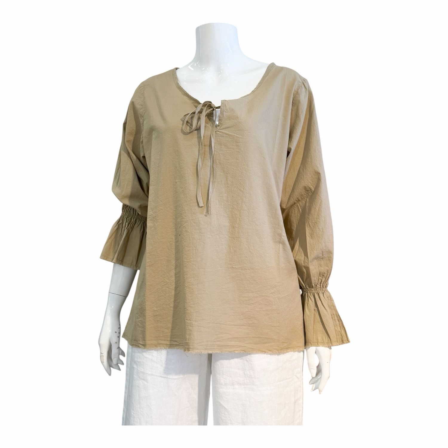 You 0245 Susan femine BOHO Bluse khaki YOU TOO You 0245 Susan femine BOHO Bluse khaki YOU TOO