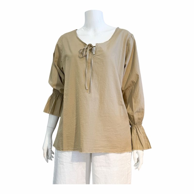 You 0245 Susan femine BOHO Bluse khaki YOU TOO You 0245 Susan femine BOHO Bluse khaki YOU TOO