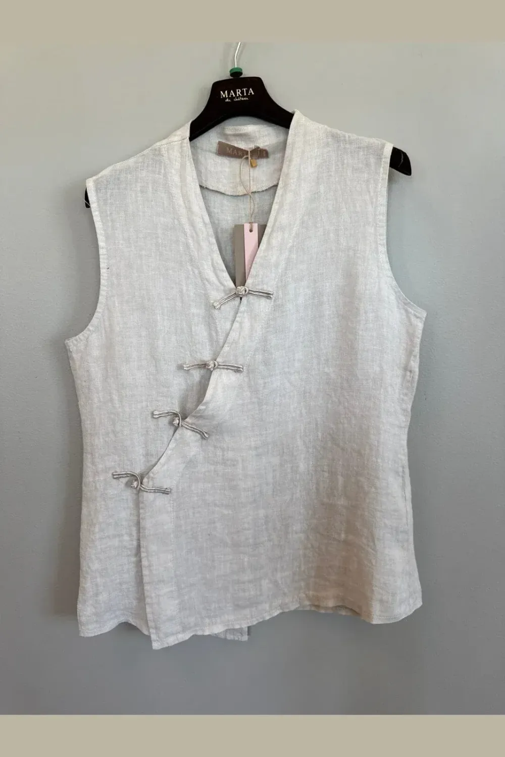 268607 SHEILA asymetrische Leinenbluse sabbia MARTA DU CHATEAU 268607 SHEILA asymetrische Leinenbluse sabbia MARTA DU CHATEAU