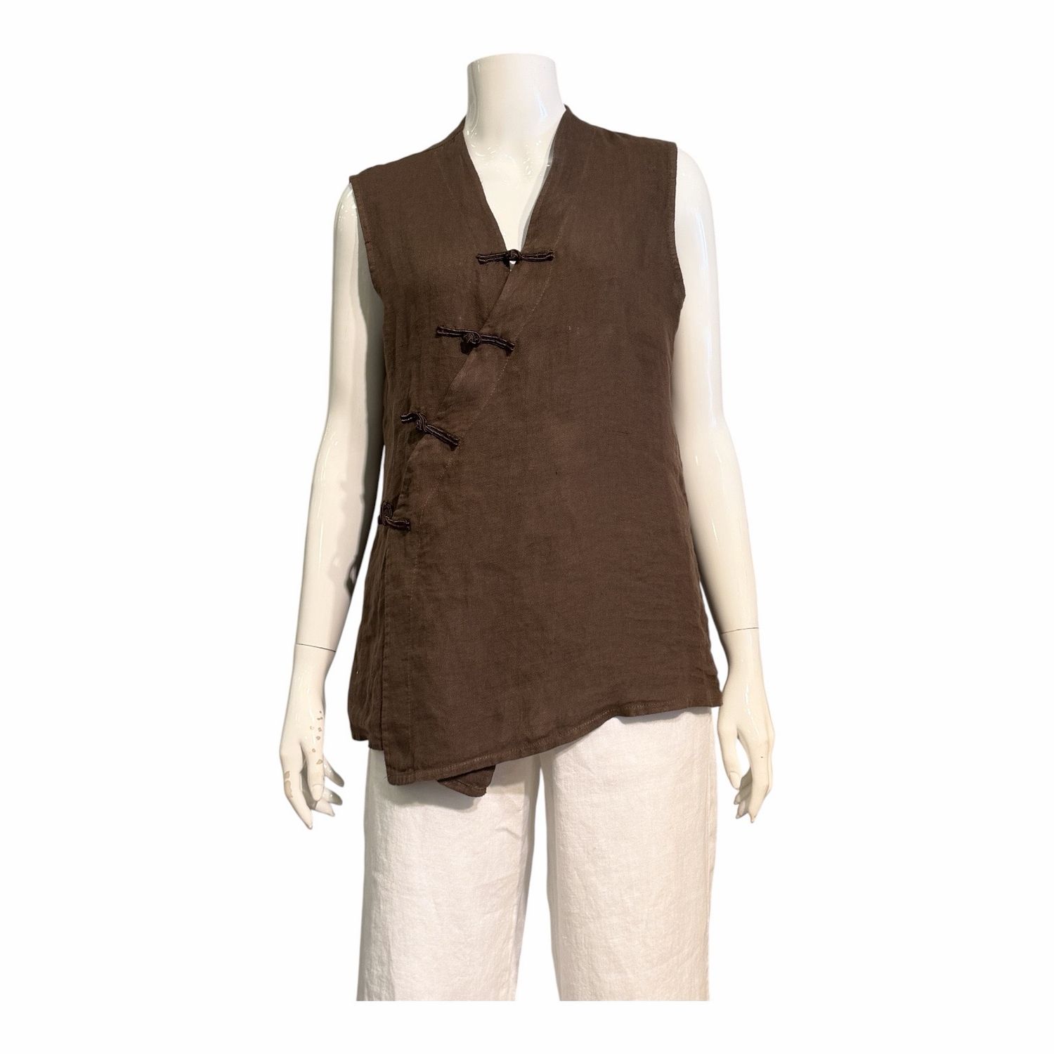 268607 SHEILA asymetrische Leinenbluse mocca MARTA DU CHATEAU 268607 SHEILA asymetrische Leinenbluse mocca MARTA DU CHATEAU