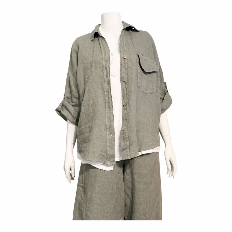 266152- Blusenjacke oliv MARTA DU CHATEAU