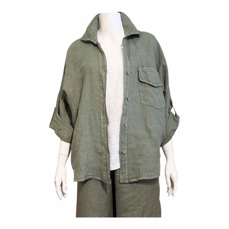 266152- Blusenjacke oliv MARTA DU CHATEAU
