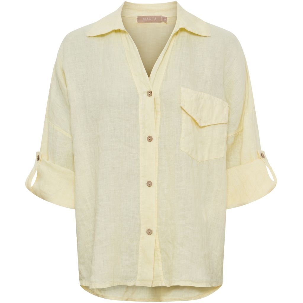 266152 Leinenbluse flea / gelb MARTA DU CHATEAU 266152 Leinenbluse flea / gelb MARTA DU CHATEAU