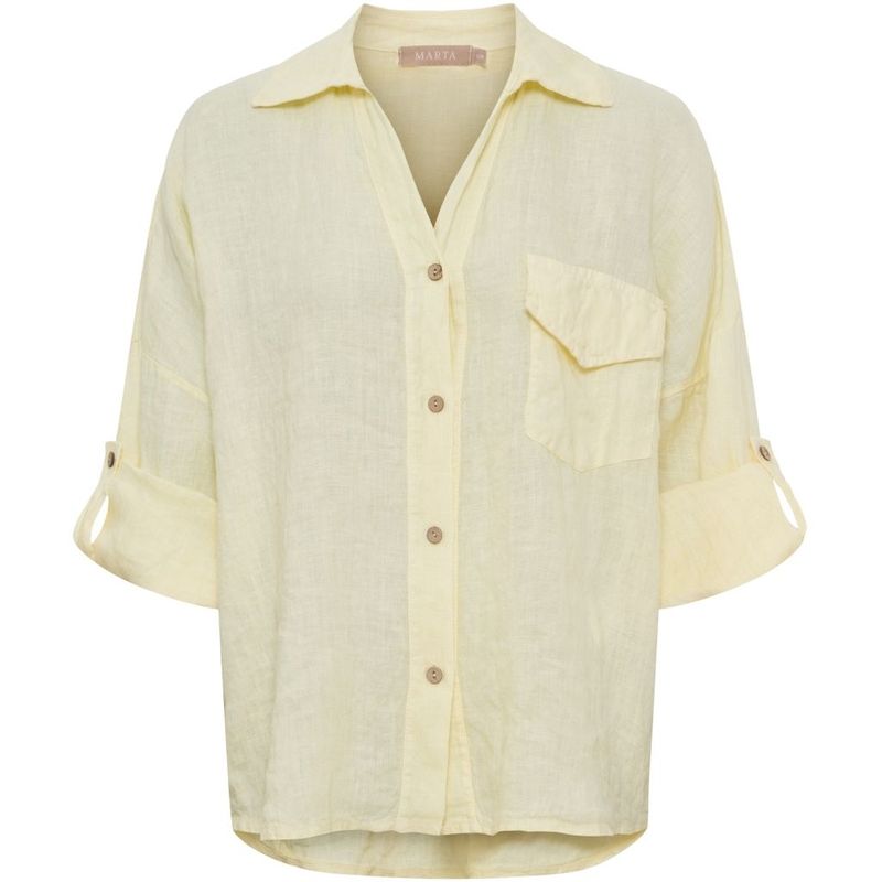 266152 Leinenbluse flea / gelb MARTA DU CHATEAU 266152 Leinenbluse flea / gelb MARTA DU CHATEAU