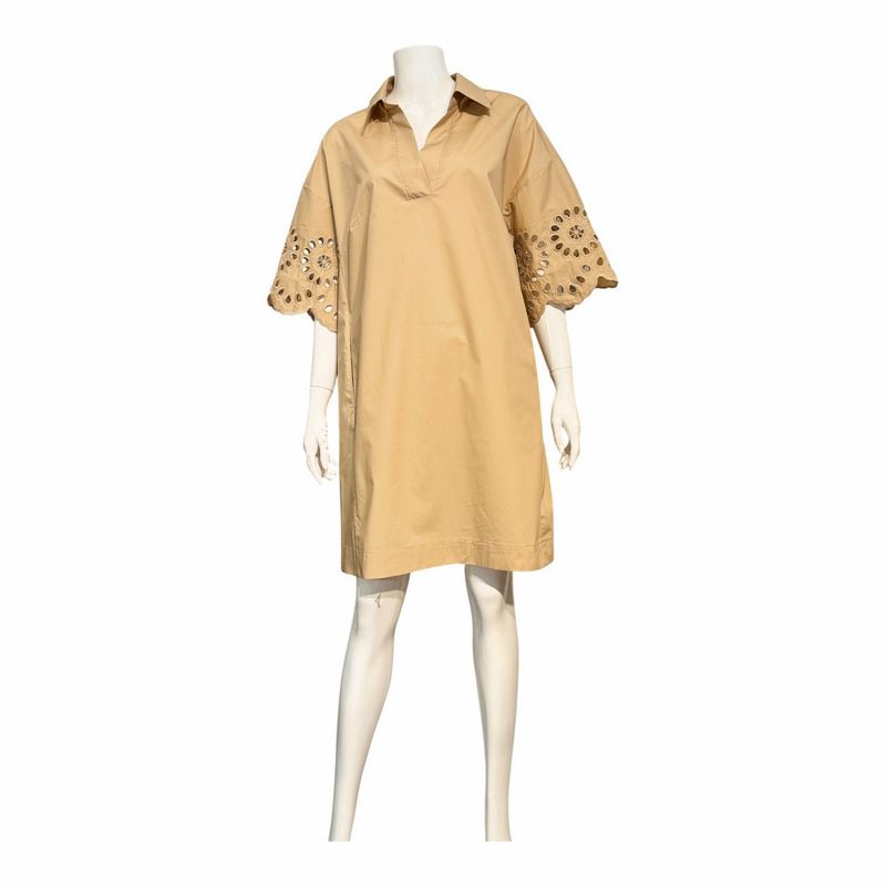 CELYN Sommerkleid mit CUT - out Stickerei sand RINO& PELLE