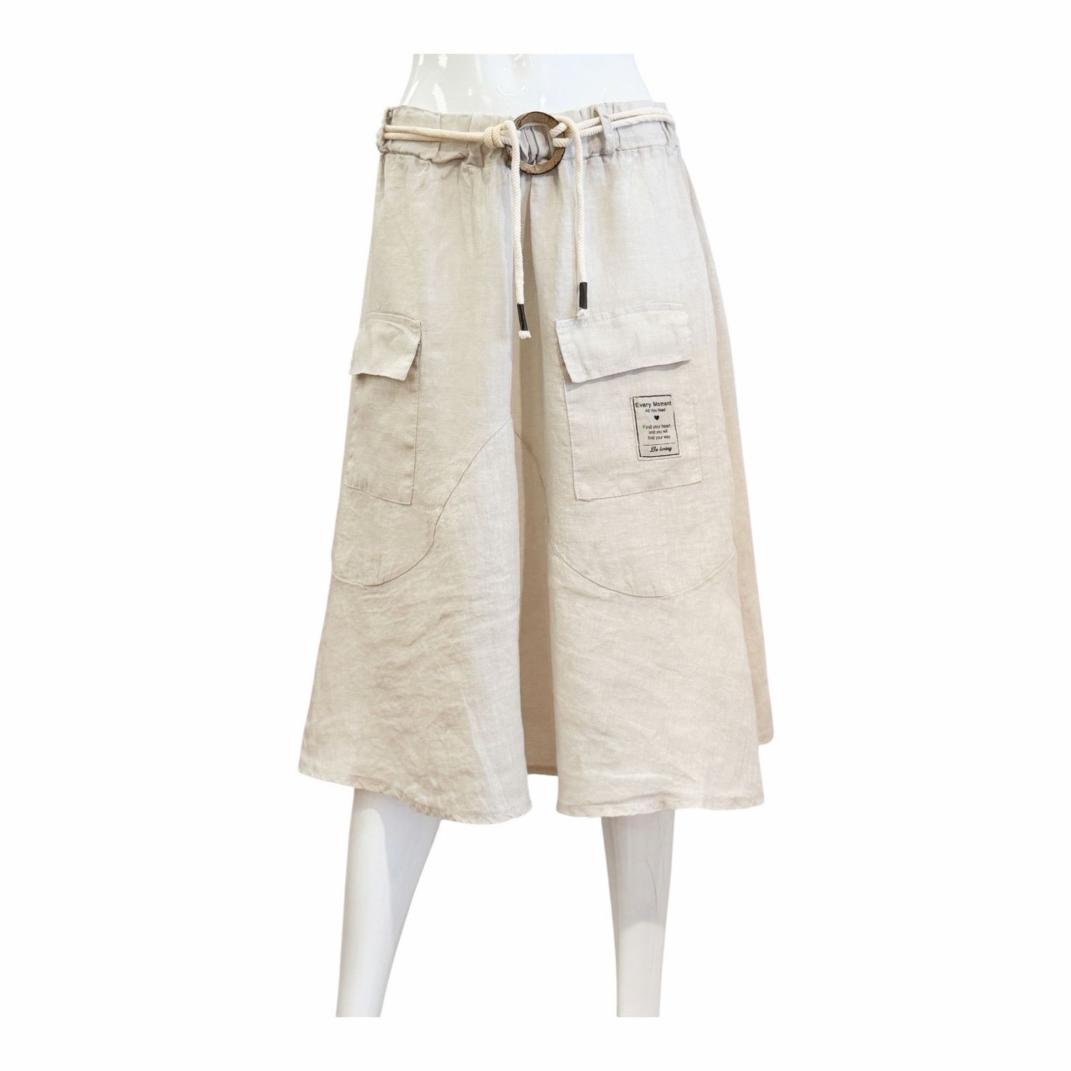 70097 leicher ausgestellter Rock sand  MARTA DU CHATEAU