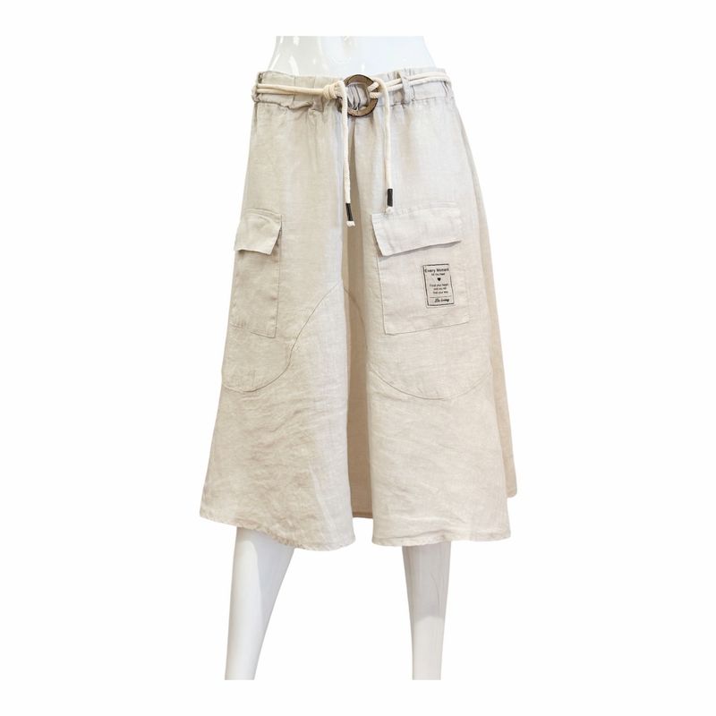 70097 leicher ausgestellter Rock sand  MARTA DU CHATEAU