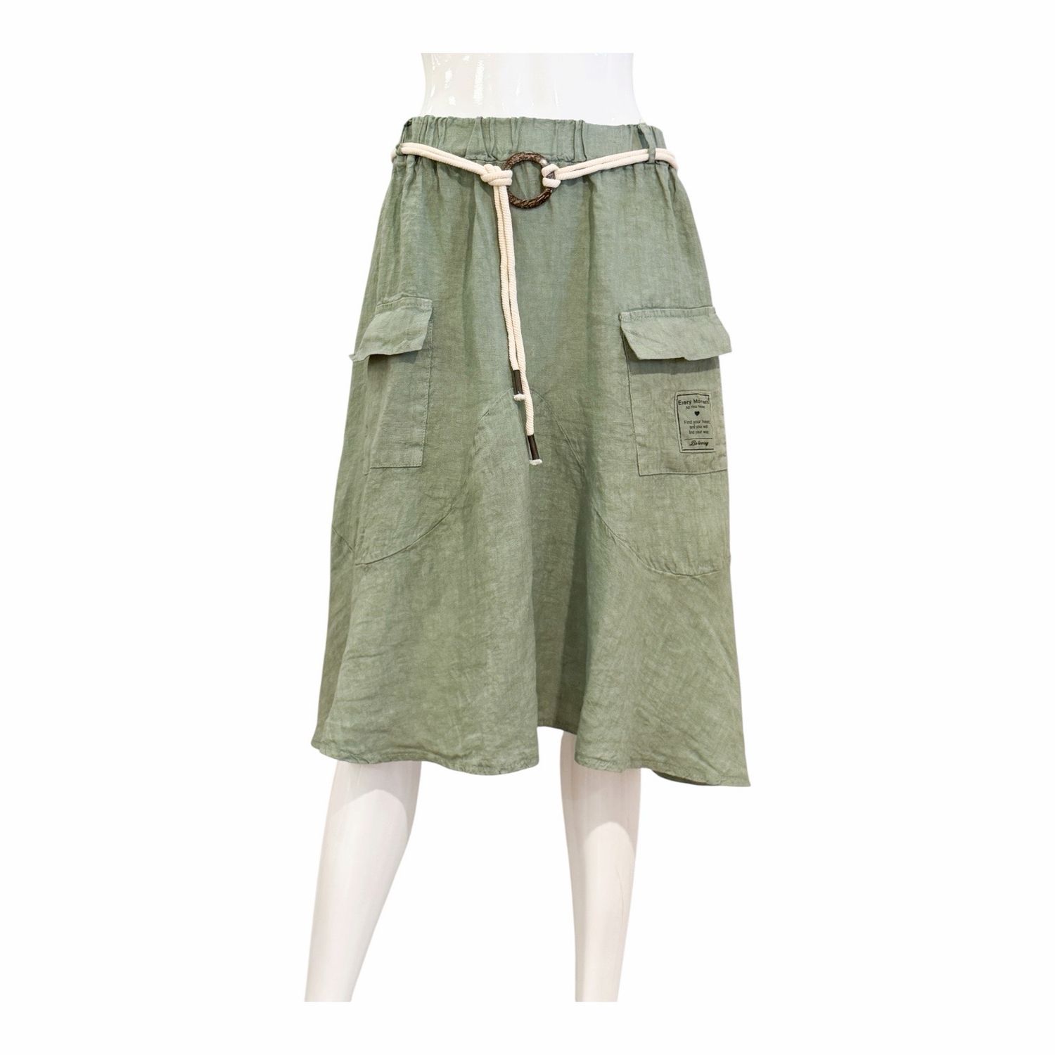 70097 leicher ausgestellter Rock military MARTA DU CHATEAU
