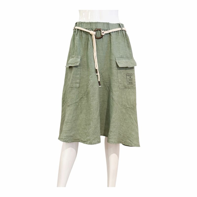 70097 leicher ausgestellter Rock military MARTA DU CHATEAU