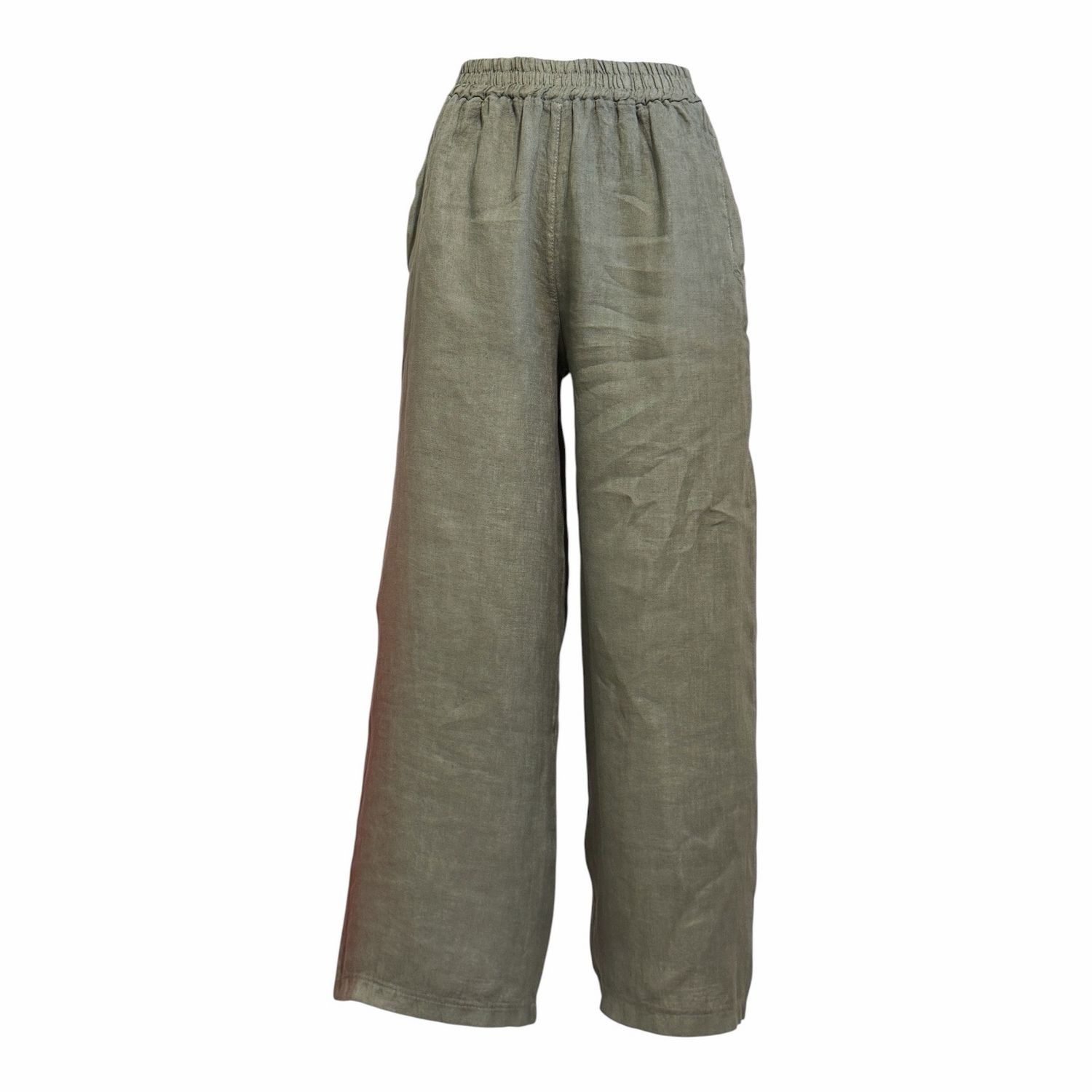266135 Wide Leg Leinenhose military MARTA DU CHATEAU
