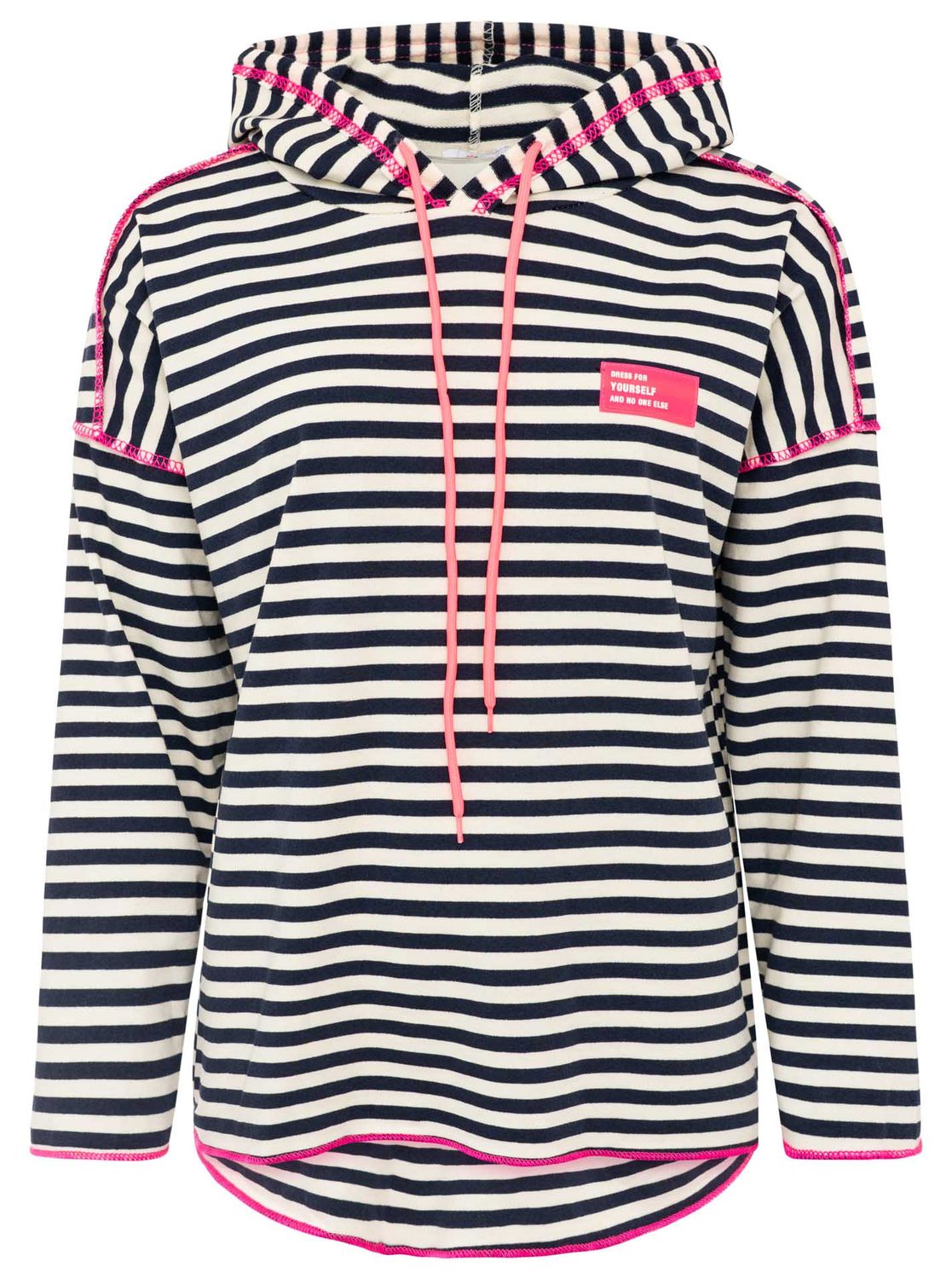 2016BL leichter Stripe Hoodie navy offwhite ZWILLING SHERZ