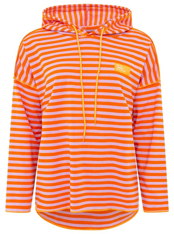 2016BL leichter Stripe Hoodie orange flieder ZWILLINGSHERZ