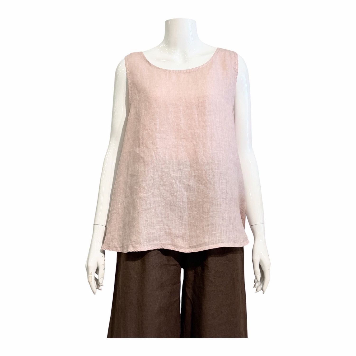 258917 Leinentop mit rückwärtiger Knopfleiste rose MARTA DU CHATEAU 258917 Leinentop mit rückwärtiger Knopfleiste rose MARTA DU CHATEAU