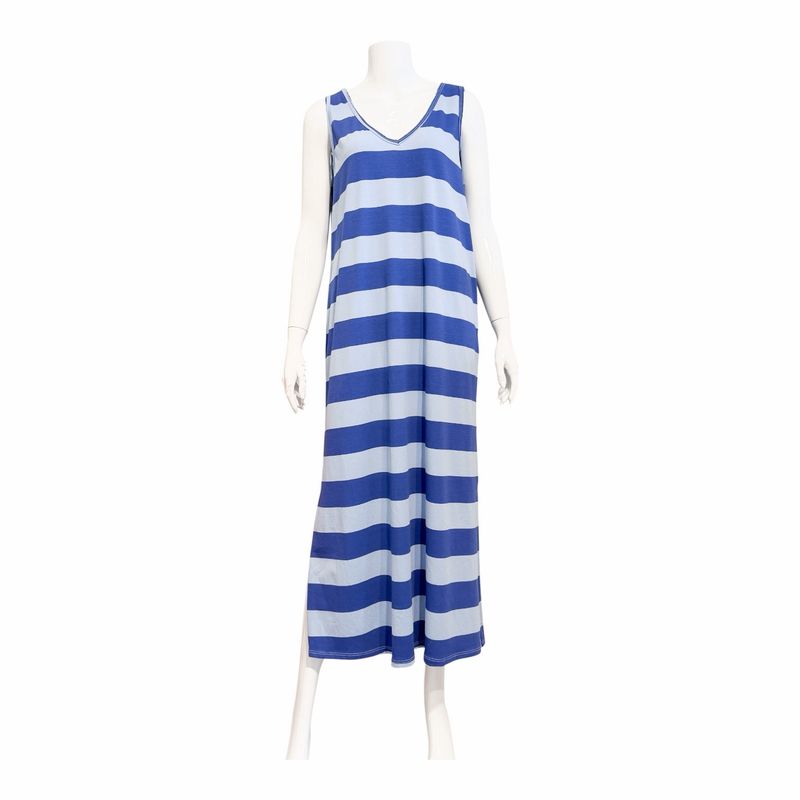 01888 Sommerliches luftiges Stripekleid kobalt bleu BODY TOUCH