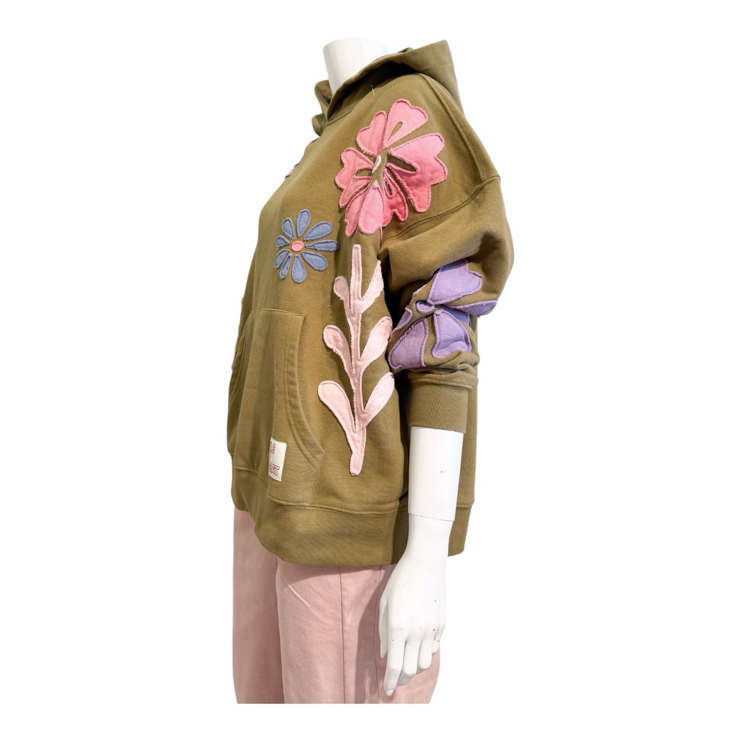 51680 OVERSIZE Hoodie mit aufgenähten Blüten pistacchio THE SHIRT PROJECT 51680 OVERSIZE Hoodie mit aufgenähten Blüten pistacchio THE SHIRT PROJECT