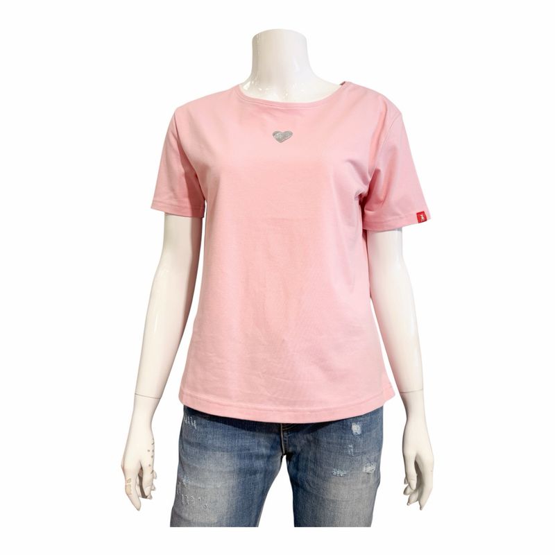 266238 Basicshirt mit silbernem Herz Logo rose FRIEDA&FREDDIES 266238 Basicshirt mit silbernem Herz Logo rose FRIEDA&FREDDIES