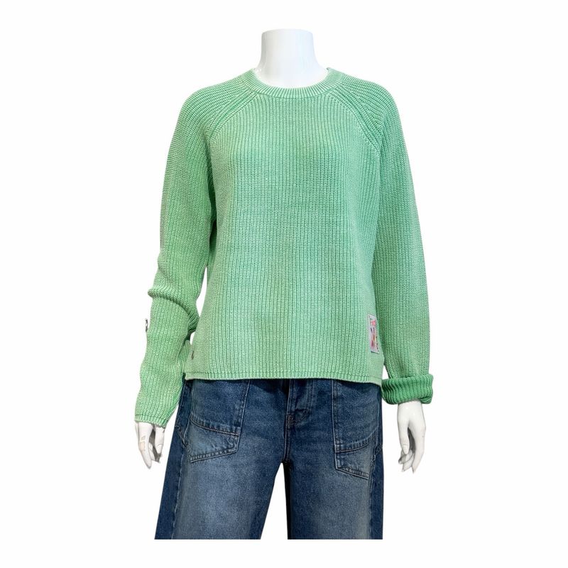 266303 Sportlicher Ripppullover emerald green FRIEDA&FREDDIES 266303 Sportlicher Ripppullover emerald green FRIEDA&FREDDIES