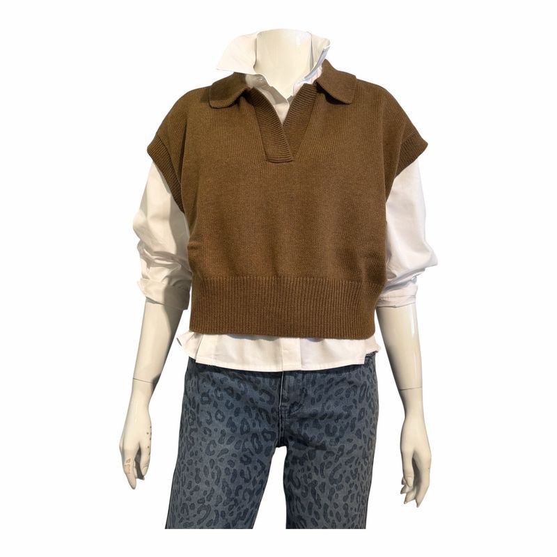 01-000617 Pullunder teak braun YAYA 01-000617 Pullunder teak braun YAYA