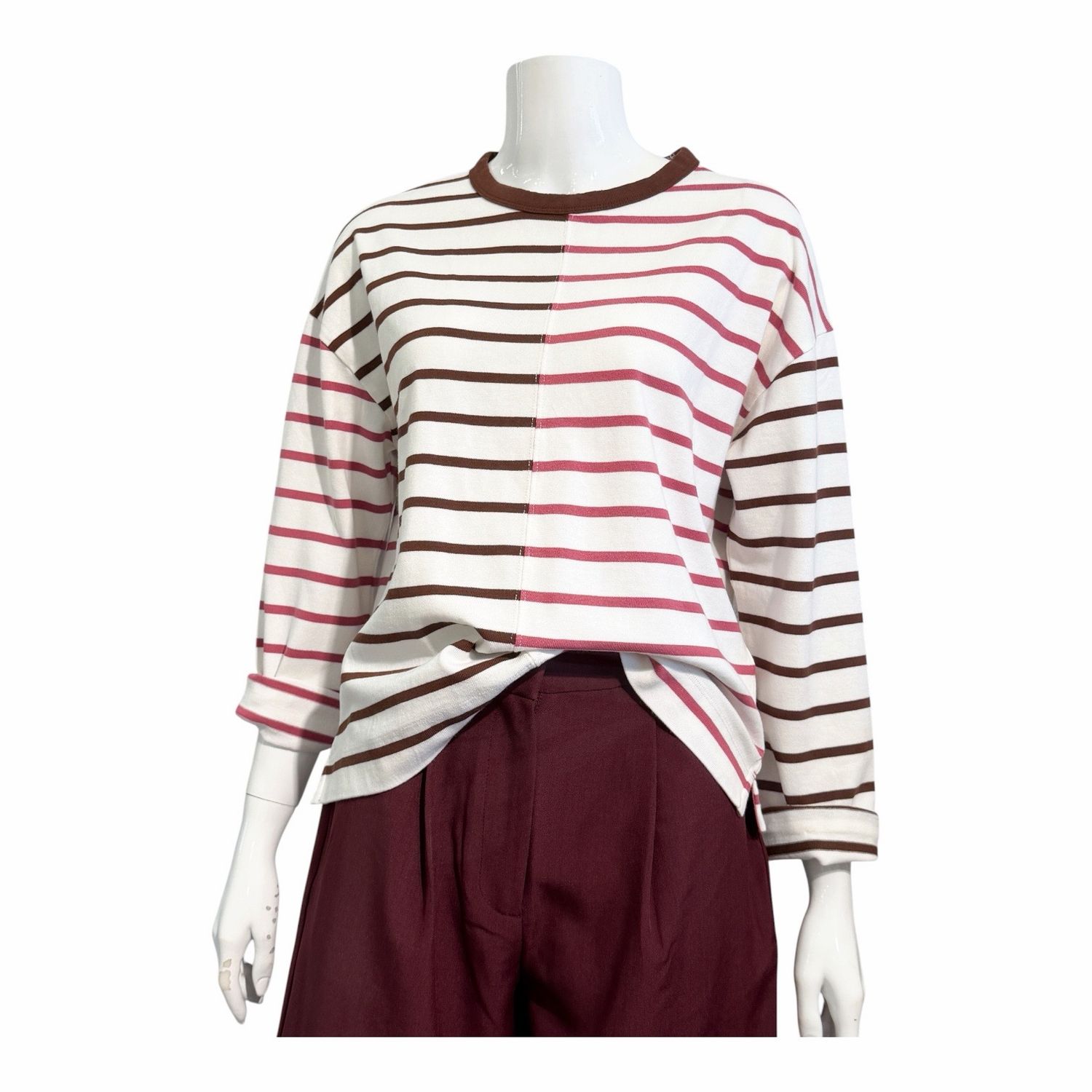 447081 Stripe Sweaty ivory mlt bordeaux WHITE STUFF 447081 Stripe Sweaty ivory mlt bordeaux WHITE STUFF