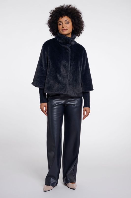 Nesrin Fake Fur Jacke navy RINO&PELLE Nesrin Fake Fur Jacke navy RINO&PELLE