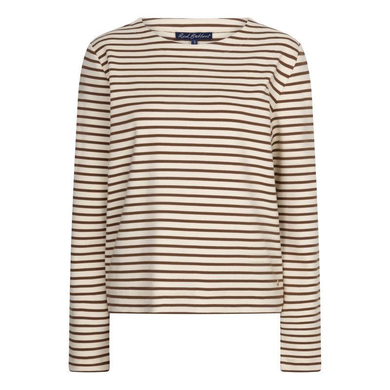 SRB5085 TERRY stripe Langarmshirt creme/espresso RED BUTTON Herbst SRB5085 TERRY stripe Langarmshirt creme/espresso RED BUTTON Herbst