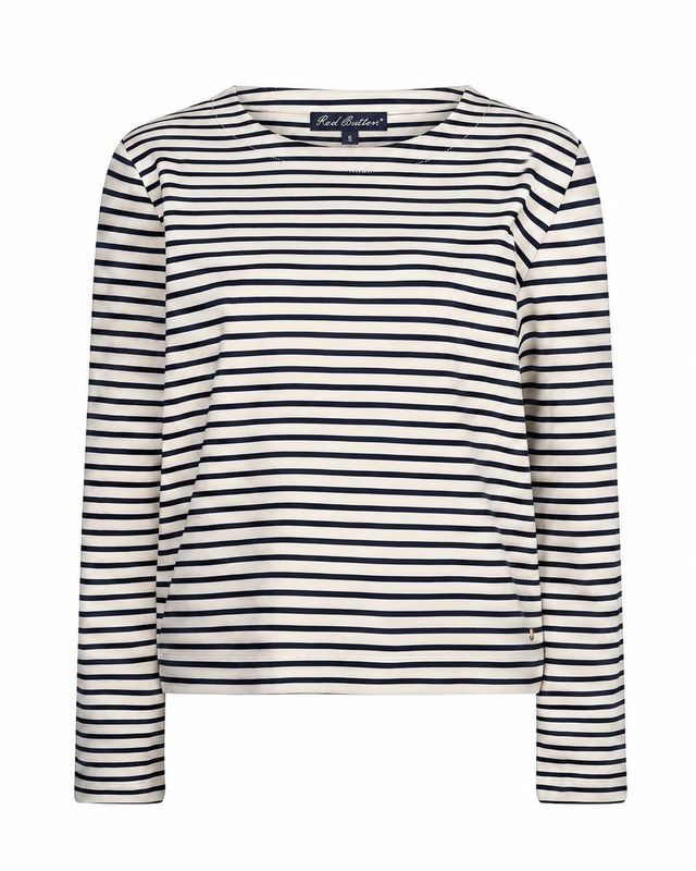 SRB5085 TERRY stripe Langarmshirt creme/navy RED BUTTON Herbst SRB5085 TERRY stripe Langarmshirt creme/navy RED BUTTON Herbst