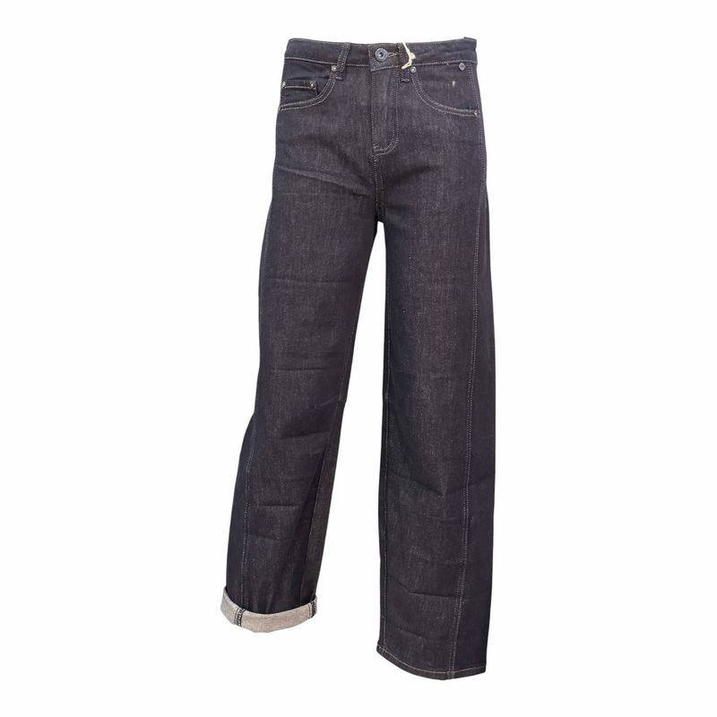 SRB5091 CAYLA Barrel Jeans dark blue RED BUTTON