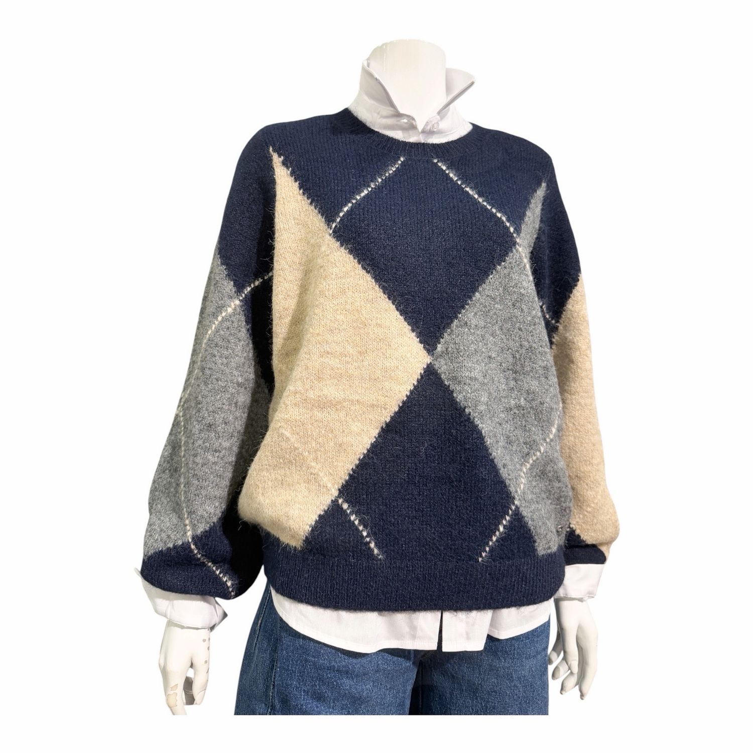 SRB5067 ARGYLE Rhombenpullover navy, grey, sand RED BUTTON SRB5067 ARGYLE Rhombenpullover navy, grey, sand RED BUTTON
