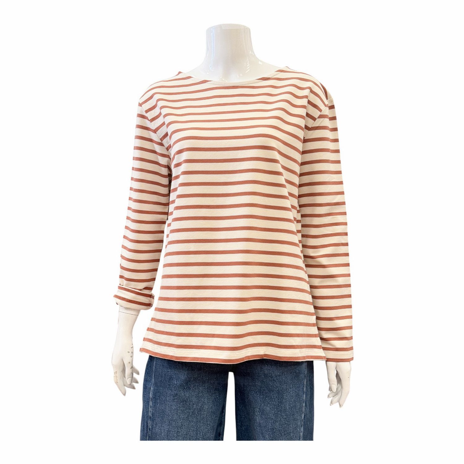 51808 Stripe Shirt Caramel ecru THE SHIRT PROJECT 51808 Stripe Shirt Caramel ecru THE SHIRT PROJECT