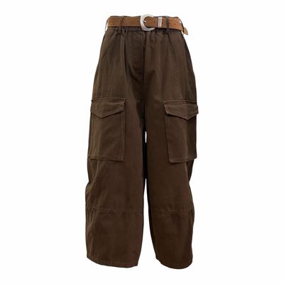 PAULA verkürzte Cargo Barrelpant brown AMAZE PAULA verkürzte Cargo Barrelpant brown AMAZE